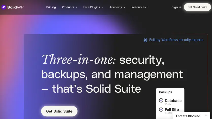 SolidWP WordPress Security Plugin