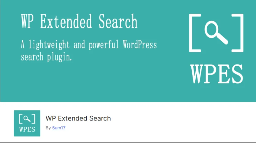 WP Extended Search Image