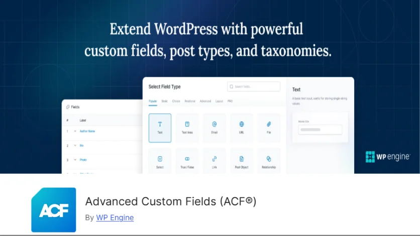 7 Best WordPress Rest API Plugins In 2025 7 Advanced Custom Fields Image