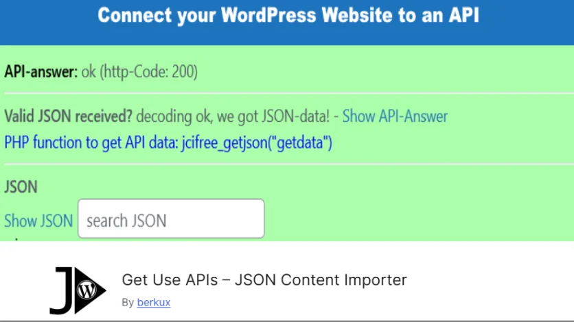 7 Best WordPress Rest API Plugins In 2025 3 JSON Content Importer Image