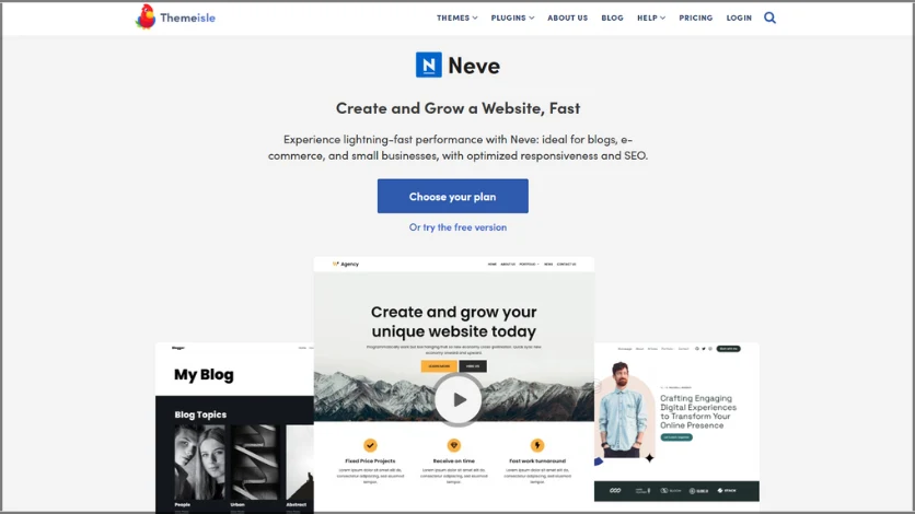 7 Best WordPress Blog Themes In 2025 4 Neve Theme Image