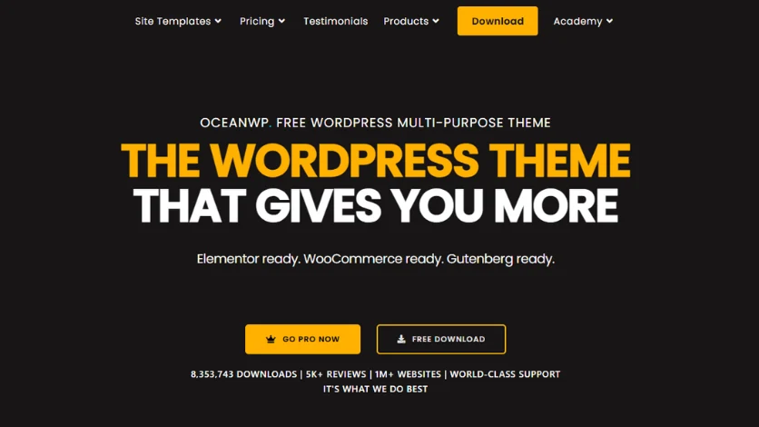 7 Best WordPress Blog Themes In 2025 2 OceanWP Image
